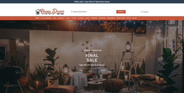 Home Decor Dropshipping Store
