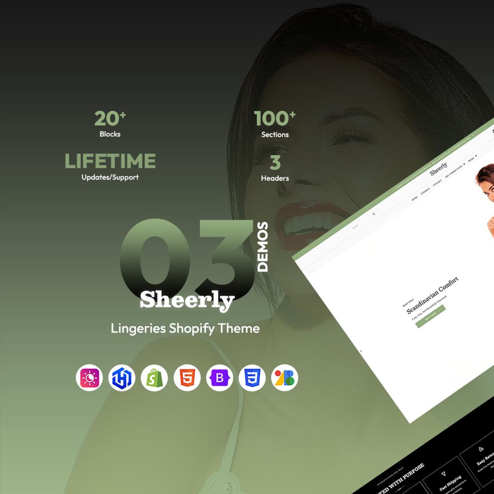 Lingerie Shopify Theme | Responsive Design | Fast Loading | Easy Setup | Free Installation | Lifetime Free Support | Exclusive